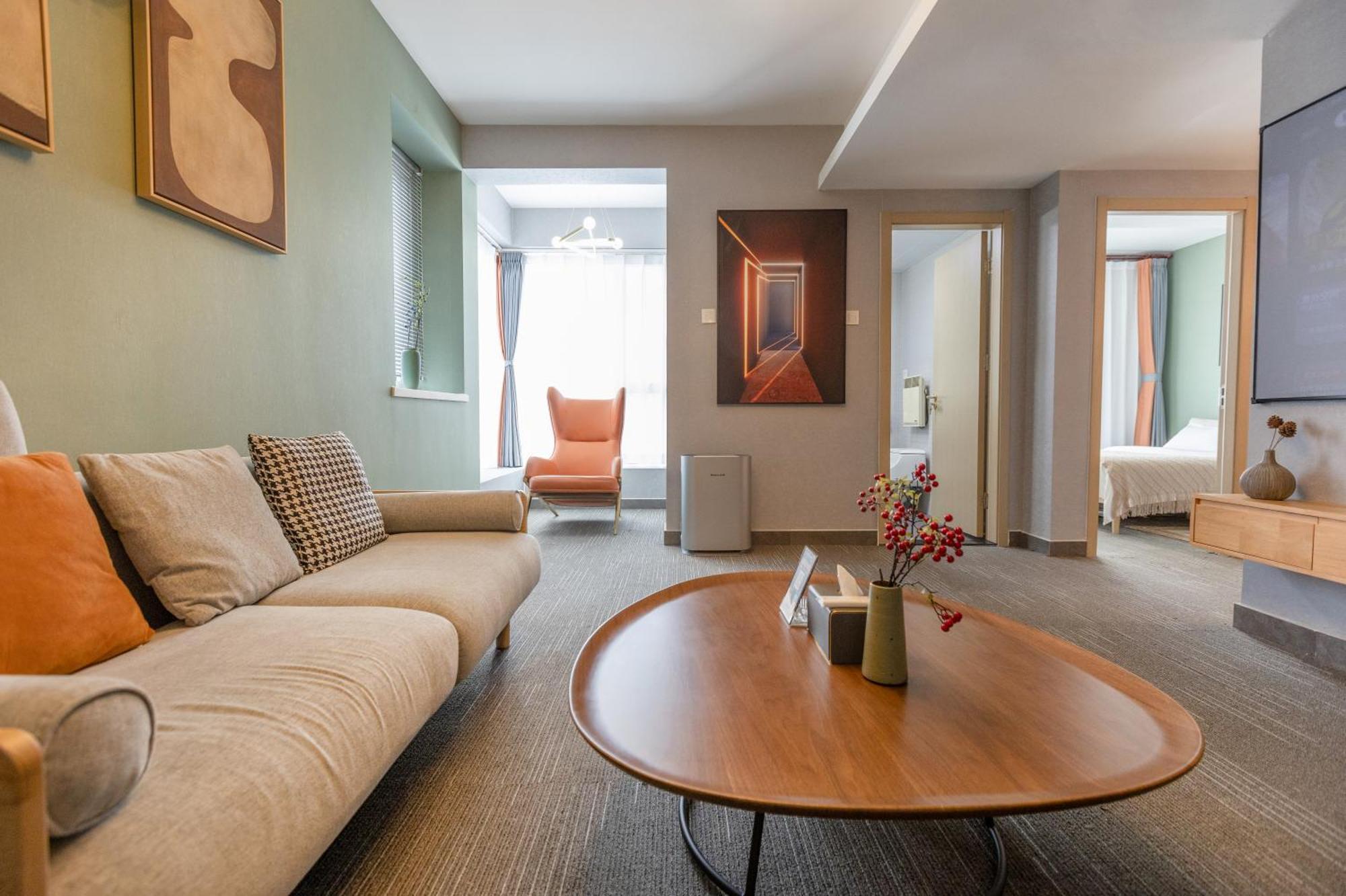 Yise Serviced Apartment -Beijing Cctv Shop Exteriör bild